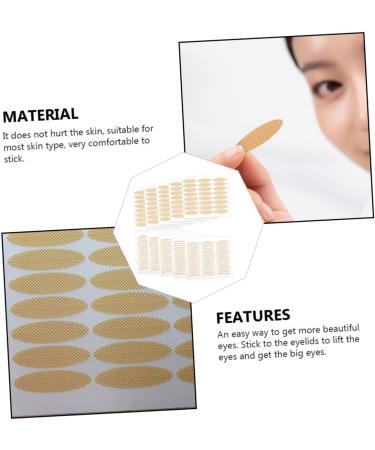 DOITOOL 40 Sheets Lace Double Eyelid Sticker Mesh Tape Girls Double Eyelid Tapes Double Stick Tape Sticky Eyelid Decal Instant Eyelid Lifter Invisible Second Generation Medical Tape Patch - Buy Online on GoSupps.com
