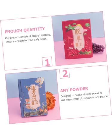 Angoily 5 Oil Blotting Paper Oil Skin Wipes Matte Blotting Paper Face Cleaning Cleansing Wipes Oil Control Facial Tissue Flax Wood Pulp Cleansing Paper Men and Women Make up - Buy Online on GoSupps.com