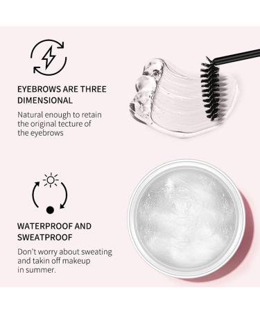 Eyebrow Soapbar | Waterproof Eye Brow Gel Clear Eyebrow Styling Wax Eyebrow Makeup Eyebrow Shaping Wax for Feathered & Brows Clear Brow Styling Wax - Buy Online on GoSupps.com