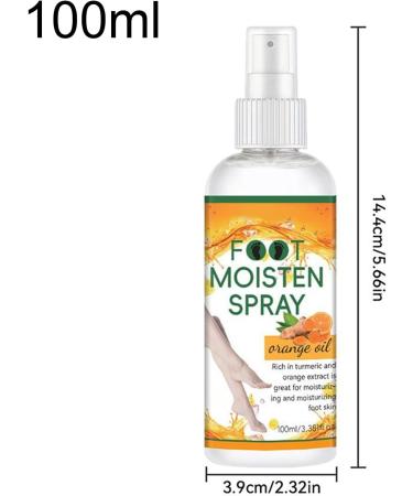 Spray Exfoliant Hydratant pour Pieds | Spray Hydratant Exfoliant pour Pieds | 100ml 3.4 fl oz Soin Nourrissant Portable Pedicure Spa pour Talons Secs Rugueux | limination Peaux Mortes et - Buy Online on GoSupps.com