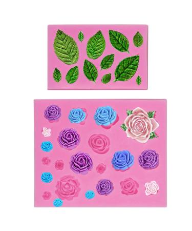 Mity rain Roses Collection Fondant Mold-Rose Flower and Leaves Shapes Silicone Mold for Sugarcraft Cake Decoration  Cupcake Topper  Polymer Clay  Candy  Chocolate  Soap Wax Making Crafting Projects - Buy Online on GoSupps.com