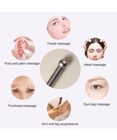 Deep Tissue Massage Tool - Stainless Steel Acupressure Rod for Full Body Relaxation & Pain Relief | Self-Massage Pencil for Beauty Salons - Buy Online on GoSupps.com