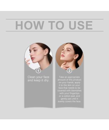 Fond de Teint Cr me Anti-cernes Naturel Dissimule Les Imperfections Unifie le Teint Texture L g re Tenue Longue Dur e Fini Hydratant et Lumineux.(Ivory 4pcs) - Buy Online on GoSupps.com