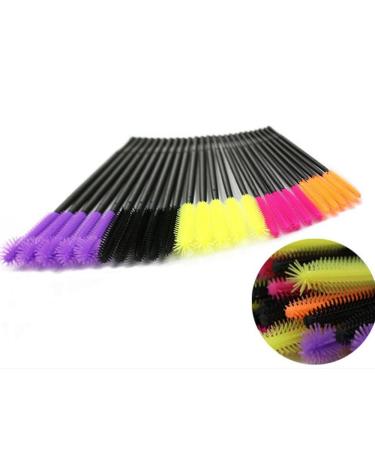 COSHINE 100pcs Disposable Silicone Eyelashes Makeup Brushes - 5 Styles Mascara Wands - Buy Online on GoSupps.com