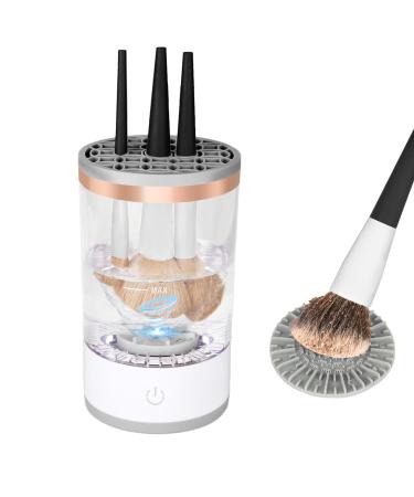 Multi-Function Electric Makeup Brush Cleaner Beige