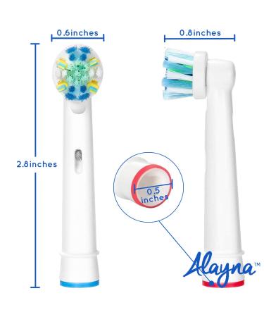 16 Pack Replacement Brush Heads for Electric Toothbrush - Fits Braun Pro 1000 Vitality - Assorted Cross, Floss, Precision, Sensitive - Buy Online on GoSupps.com