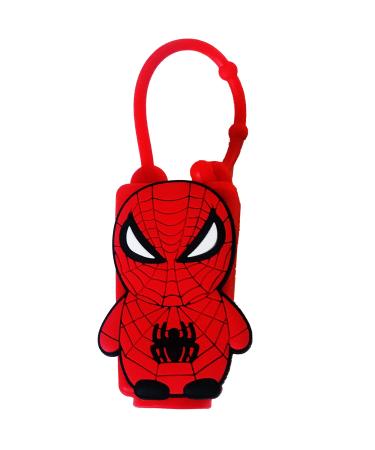 Hand Sanitizer Holder Cute Hero Inspired Hand Sanitizer Holder for Backpack for 1 oz Bottle Case (RED)