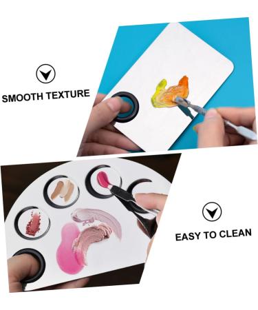 FRCOLOR 3 nail art palette stainless steel mixing art painting makeup mixing trays Color Mixing Spatula stainless steel makeup oil paint nail tools nail art polish trays reconcile scraper - Buy Online on GoSupps.com