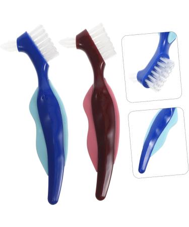 Hoement 4-Piece Dental Prosthesis Cleaning Brush Set | Best Toothbrush for Dentures & Dental Care | International Shipping - Buy Online on GoSupps.com