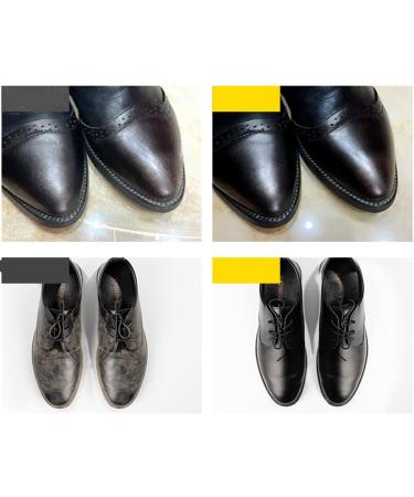 GUSHE Leather Repair Cream Liquid Shoe Polish Shoe Polish for Leather Leather Repair Cream Shoe Cream with Sponge Applicator Leather Cream Shoe Polish Intensive Leather Care and Nourishing Black - Buy Online on GoSupps.com