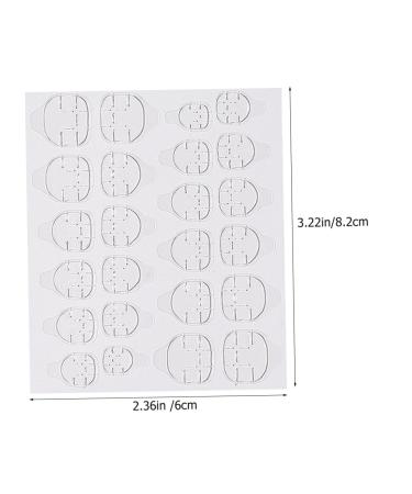 20 Sheets double sided adhesive nail stickers waterproof stickers tabs nail stickers for nail art sticker nails false toenails for big toe glue nail invisible Rubber nails plastic - Buy Online on GoSupps.com