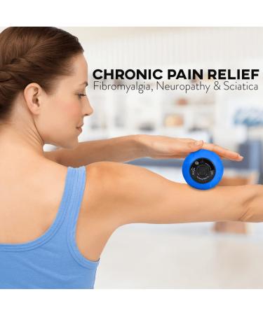 Professional Vibrating Peanut Massage Ball for Deep Tissue Trigger Point Therapy - Cordless Handheld Massager with 4 Intensity Levels - Dual Lacrosse Ball Vibration for Myofascial Release (Blue) - Buy Online on GoSupps.com