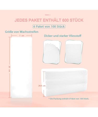 Charmyth Wax Strips for Hair Removal - 100 Fleece Strips for Face Upper Lip & Eyebrows | Perfect for Candles | International Shipping Available - Buy Online on GoSupps.com