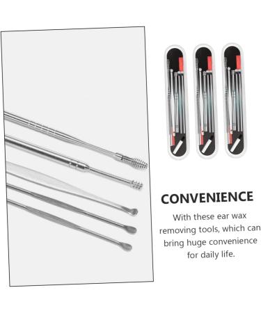 FOMIYES 3 Sets 6-Piece Ear Cleaning Set - Ear Wax Remover Kit with LED Light - Buy Online on GoSupps.com