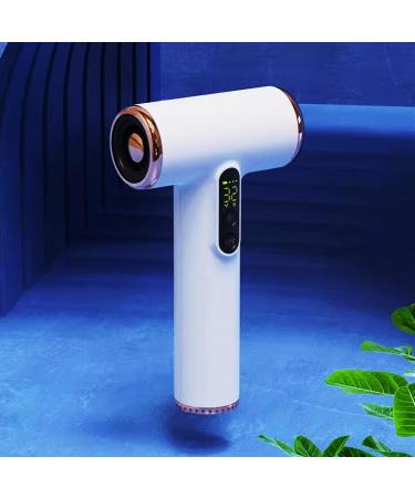 WTTTTW Wireless Hair Dryer USB Rechargeable Cordless Hair Dryers Portable Travel Hairdryer w/Hot & Cold Wind Type-C Fast Charge 15000mAh Rechargeable Battery White
