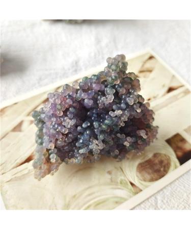 Crystal 150-200g Natural Quartz Purple Grape Stone Cluster Crystal Rough Stone for Home Decor Suitable for Home Office Decoration Crystal Cluster - Buy Online on GoSupps.com