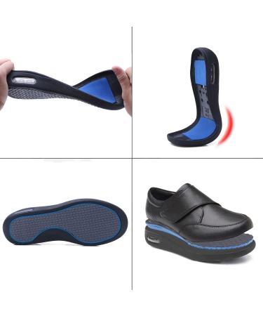 Unisex Adjustable Closure Edema Sneakers in Brown - Comfortable Diabetic Shoes for Women & Men with Wide Width - Indoor Breathable Slippers with Anti-Slip Sole - Buy Online on GoSupps.com
