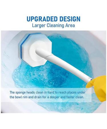 FUWIND 50PCS Upgraded Toilet Brush Wand Disposable Toilet Cleaning Wand Head Compatible Wand Refills - Buy Online on GoSupps.com