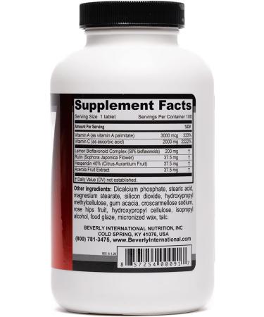 Beverly International Ultra-C 100 Sustained-Release Vitamin C Tabs - 100 Count (Pack of 1) | Immune Health Support | Antioxidant Boost | Exercise Recovery | Pharmaceutical Grade - Buy Online on GoSupps.com