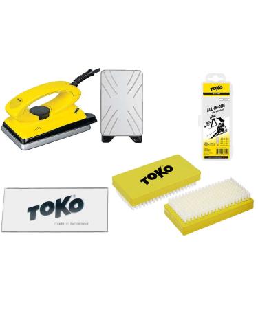 Toko 4-piece ski wax set with wax iron - for Alpine + Nordic + Board