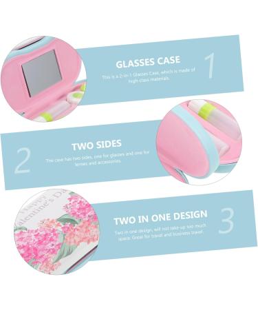 JECOMPRIS 2-in-1 Tweezers & Double Glasses Holder Case - Travel-Friendly Lentil Holder & Flocked Cloth Suitcase for Contact Lenses - Buy Online on GoSupps.com