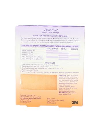 Buf-Puf Gentle Facial Sponge - 2 Pack | Exfoliating Sponge for Smooth Skin - Buy Online on GoSupps.com