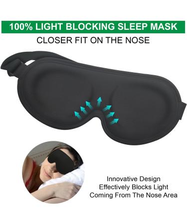 3 Pack Blackout Sleep Masks with Earplugs for Travel/Napping | Men & Women - Buy Online on GoSupps.com