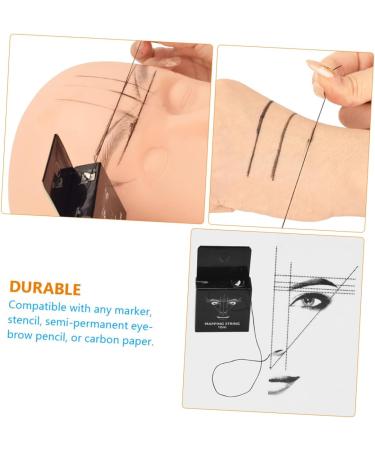 Healeved Eyebrow Ink Brow Map Line Cosmetic Measuring Tools Eyebrow Mapper Tool Eye Brow Corrector 4.6x1.8x7.5cm Black - Buy Online on GoSupps.com