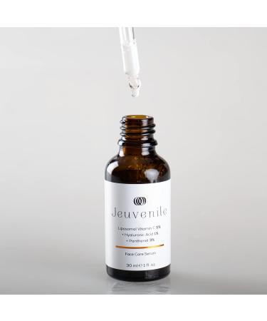 Jeuvenile Vitamin C5 Face Care Serum Brightens Moisturises Anti-Aging Collagen-boosting Hyaluronic Acid skincare for All Skin Types 30ml - Buy Online on GoSupps.com