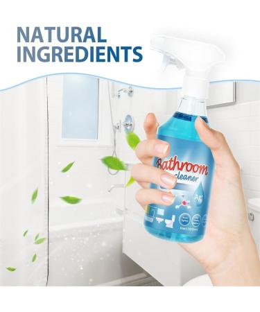 Bolac Bathroom Cleaner 1/2/3/5Pcs*Bolac Bathroom Foam Cleaner Multi Function Rinse Free Cleaning Spray Decontamination Fragrance for Oil Stains Bathroom Pipes Glass Scale Water Stains (2PCS) - Buy Online on GoSupps.com