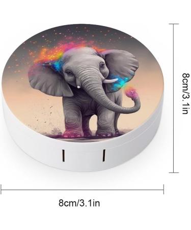 Portable Cartoon Elephant Contact Lens Case | Travel-Friendly Storage Box for Contact Lenses - Buy Online on GoSupps.com