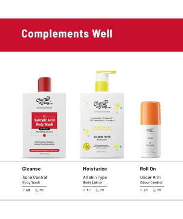 1% Salicylic Acid Body Wash for Acne Prevention | Bumpy Texture Smoother | Paraben & SLS Free | 7.9 oz | Ideal for All Skin Types - Buy Online on GoSupps.com