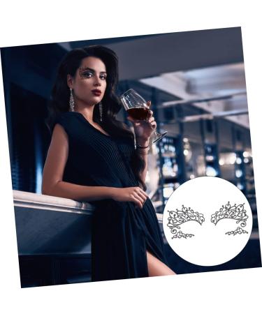 Beavorty 10 Pairs lace eye stickers black stickers black eyeliner pen stickers halloween eye liner hollow 13x6.5cmx2pcs Blackx2pcs - Buy Online on GoSupps.com