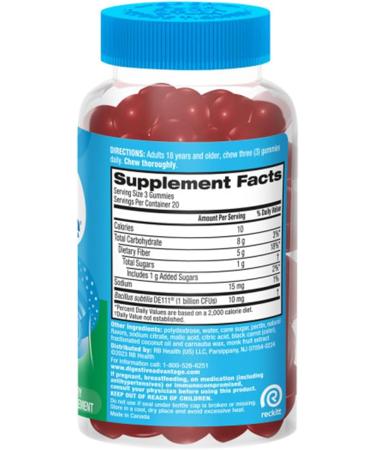 Digestive Advantage Prebiotic Fiber Supplement Strawberry Flavor Gummies with Probiotics for Women & Men Digestive Health Adults Regularity and Gut Health 60 Count (3 Pack) - Buy Online on GoSupps.com