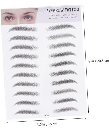FOMIYES 4 Pcs 3d Eyebrow Stickers 3d Stickers Waterproof Suit Cosmetology Kit Eyebrow Tool Shaper Make up 4d - Buy Online on GoSupps.com