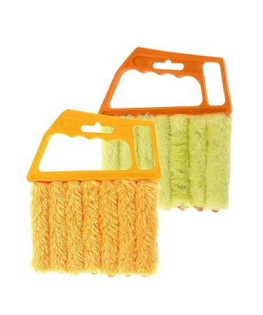 GYSURYB 2Pcs Window Venetian 7 Finger Dusting Cleaner Tool Hand-Held Window Shutters Venetian Shades Brush