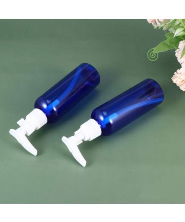 Lurrose 10pcs Refillable Pump Dispenser - 100ml Blue Plastic Soap Lotion Bottles for Kitchen Bathroom & Travel | International Shipping Available - Buy Online on GoSupps.com