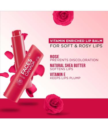 Color Lip Balm - Rose Petal 03 | 12HR Moisture SPF 15 Hydrating Shea Butter & Vitamin E | Nourish Dry Lips - Buy Online on GoSupps.com