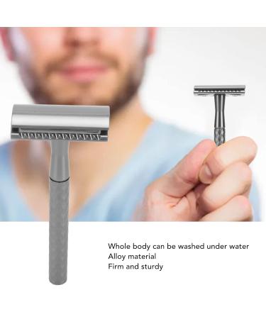 Double Edge Razor for Men - Durable Short Grip Safety Clipper Handle | Reusable Manual Grooming Tool - Buy Online on GoSupps.com