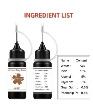 Natural Plant-Based Temporary Body Art Painting Kit | Semi-Permanent DIY Fake Freckles & Tattoos | 60Pcs Stencils | 2 Bottles (Brown) - Buy Online on GoSupps.com