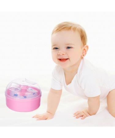 Bouff e de poudre pour tout-petits bouff e de poudre pour le corps et r cipient | Applicateur et r cipient de poudre saupoudrer - tui poudre pour le corps avec houppette pour poudre Rose - Buy Online on GoSupps.com