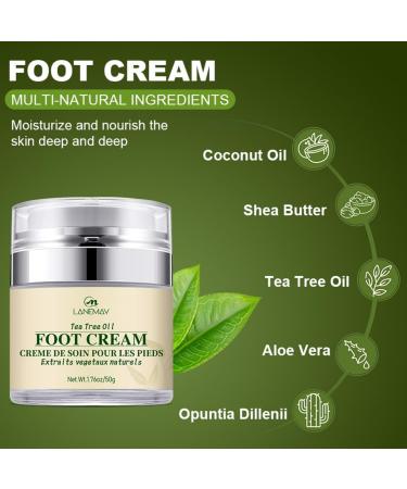 Tea Tree Oil Foot Moisturizer Moisturizing Repair Cream for Thick Cracked Rough Dead and Dry Skin Moisturizes Cracked Heel Repair  - Buy Online on GoSupps.com