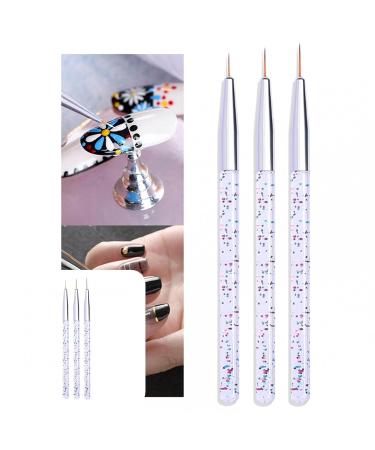 Buy Steelwingsf Nail Liner Brush Set - Professional UV Gel Nail Art Brushes (3pcs) | Easy to Use for Stunning Designs - International Shipping Available - Buy Online on GoSupps.com