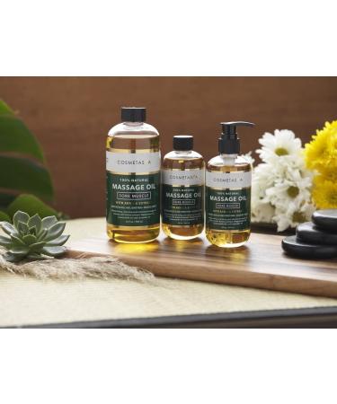 Cosmetasa Sore Muscle Massage Oil 16.9 oz - Soothes Muscle & Joint Pain with Arnica, Peppermint, Chamomile, Lavender Oil - 1.06lb - Buy Online on GoSupps.com