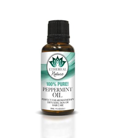 Ethereal Nature 100% Pure Oil Peppermint 1.01 Fluid Ounce