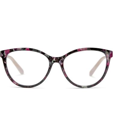 Sofia Vergara x Foster Grant Candra Blue Light Glasses - Pink Tortoise 53mm - Women's Stylish Eyewear for Computer Use - Buy Online on GoSupps.com