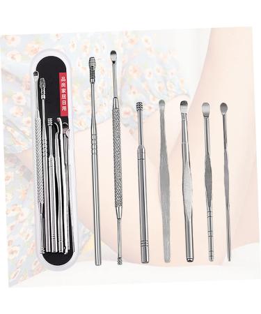 Lurrose 7pcs Ear Picking Tool Set | Stainless Steel Ear Cleaners | Ear Care Tools Set - Silver | 2 Sets - Buy Online on GoSupps.com