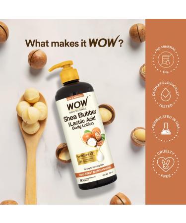 WOW Skin Science Shea Butter & Cocoa Butter Moisturising Body Lotion - Deep Hydration 400ml | Buy Online Internationally - Buy Online on GoSupps.com