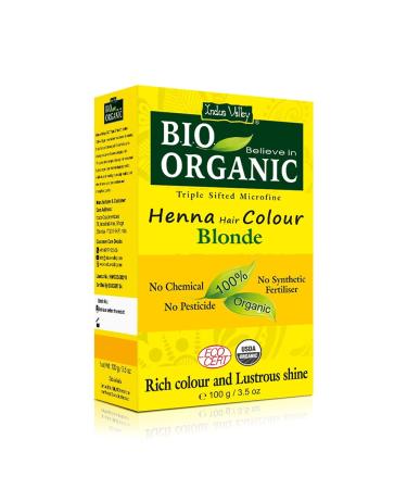 Indus Valley Bio Organic 100% Pure and Natural Henna Hair Color (BLONDE)
