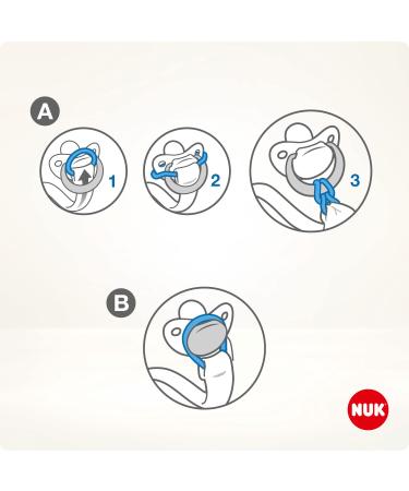 Buy NUK Mickey Mouse Pacifier Chain & Clip | Robust Break-Proof Design for Pacifier Rings - International Shipping Available - Buy Online on GoSupps.com